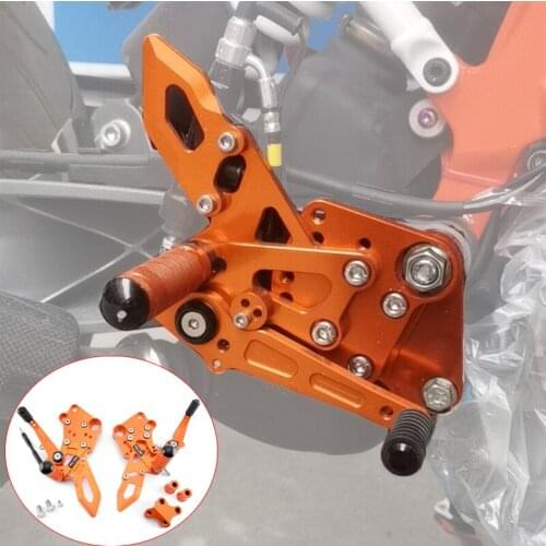 Rearset Footrest Adjustable Rider Rear Set For D UKE 390 DUKE390 DUKE-390 2013 2014 2015 2016 2017 2018 2019 2020 Foot Rest Pegs