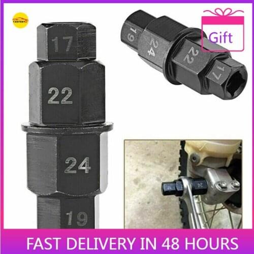 17 19 22 24mm Axle Hex Allen Spindle Driver Tool Socket Adapter for Motorcycle