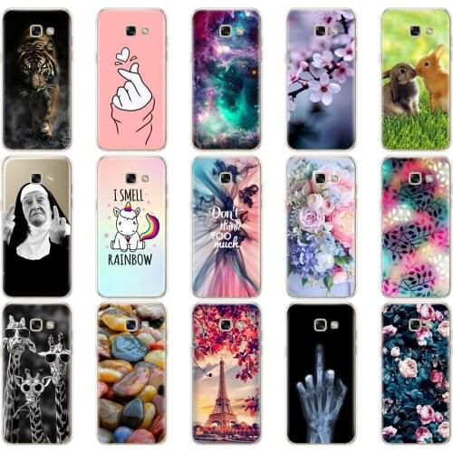 Silicon Case For Samsung Galaxy A3 2017 Case A320 A320F Soft TPU Painting Back Phone Cover FOR Samsung A3 2017 Protective Coque