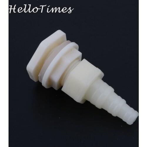 1pc 1/2" fish tank Bulkhead Pipe Joints ABS 20mm aquarium bucket water inlet outlet connector water tank drainage