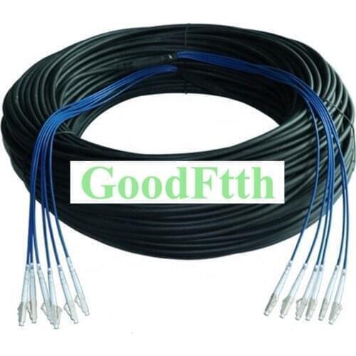 Tactical Field Armoured armored Patch Cord LC-LC Multimode 50/125 OM2 6 Cores TPU GoodFtth 30-100m