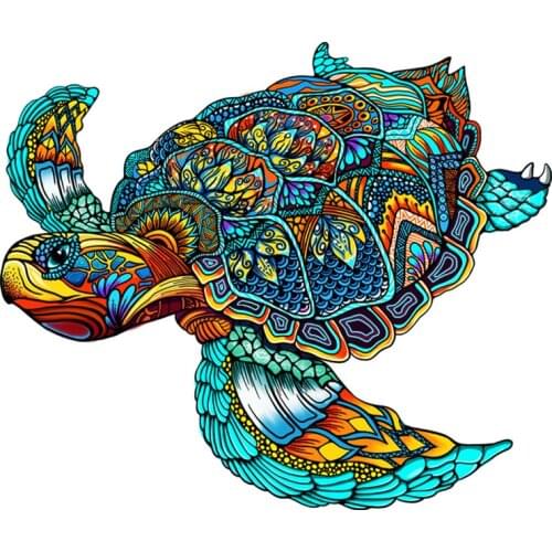 Unique Wooden Puzzles Tiger Dinosaur Wooden Jigsaw Adults Puzzle For Kids Educational Games Puzzle Toys Gifts with Original Box