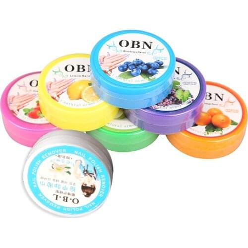 Flower Flavor Nail Art Polish Vanish Remover Pads Wet Wipes Paper Towel