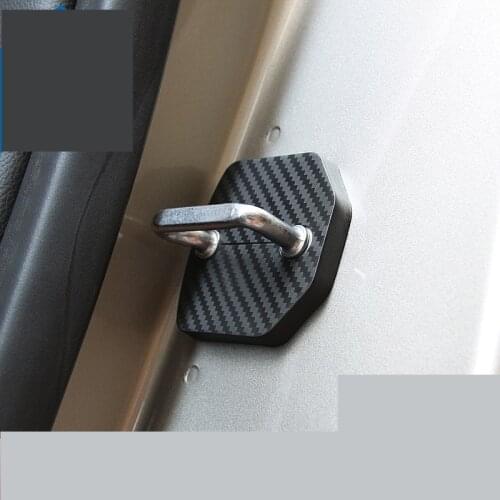 Stainless Steel /Carbin Fibre Door Lock Protective Cover For Volvo S60L XC60 XC90 S90 V60 V90 Z2EA1099