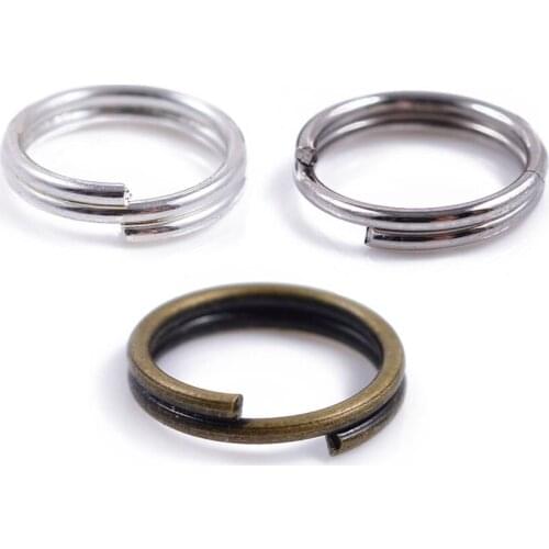 400pcs 6-10mm Silver Color Split Double Loops Open Jump Rings Jewelry Findings for DIY Bracelet Necklace Connector Key Chains