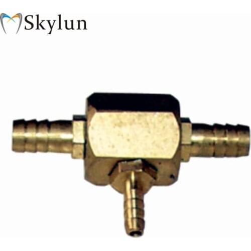 5PCS Dental 3 way Valve dental three accept valve 3 connectors metal valve Dental materials Dental chair unit accessories SL1220