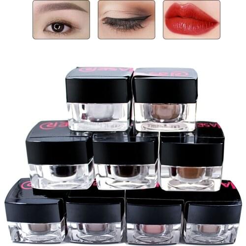 9pcs New 100% Plant Material 3D Microblading Pigment Permanent Makeup Ink Eyebrow and Lip Tattoo Ink Makeup Beauty Tool