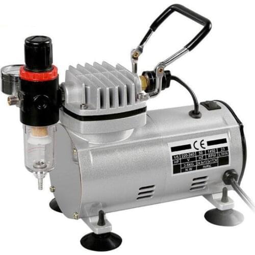 AC-18 Series Power Tools Portable Airbrush Spray Mini Air Compressor Professional Gravity Feed Dual-Action Piston Air Compressor
