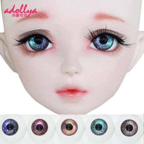Adollya Doll Accessories Acrylic Eyes For Dolls Starry Sky Gradient Anime Eyeballs BJD DIY Eyes For 1/3 1/4 1/6 SD Dolls