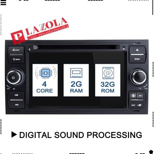 Car DVD Player Android 9.0 DAB+2din In Dash For Ford Transit Focus Connect S-MAX Kuga Mondeo With QuadCore Wifi 4G GPS Bluetooth