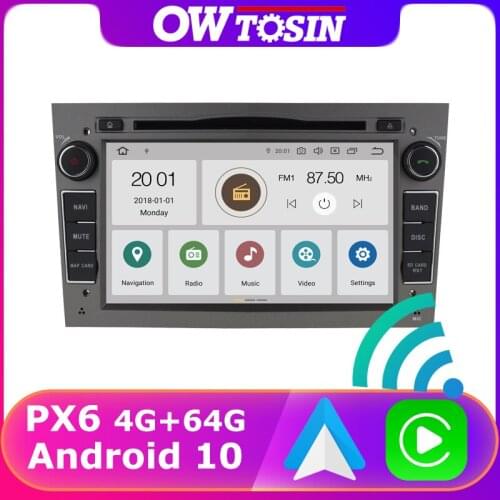 PX6 4G+64G Android 10 Car DVD Player GPS Radio For Opel Zafira B Vectra C D Antara Astra H G Combo Corsa Meriva DSP Auto CarPlay