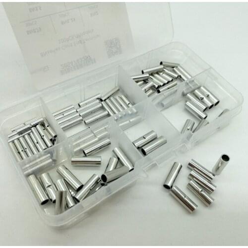 BN series 10-22 GAUGE UNINSULATED NON INSULATED BUTT CONNECTOR CRIMP TERMINAL WIRE 0.5-6MM2