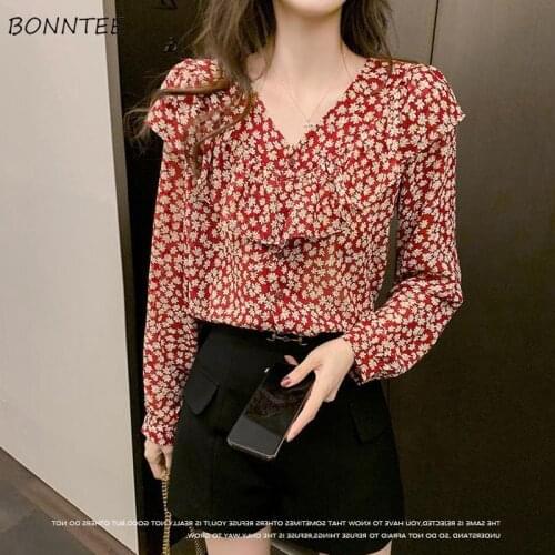 BONNTEE Red Blouses