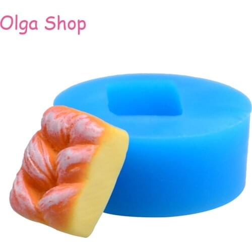 GYL018 17.8mm Loaf of Bread Silicone Push Mold - Cake Decorating, Fondant, Dessert, Chocolate, Cookie Biscuit, Gum Paste, Resin