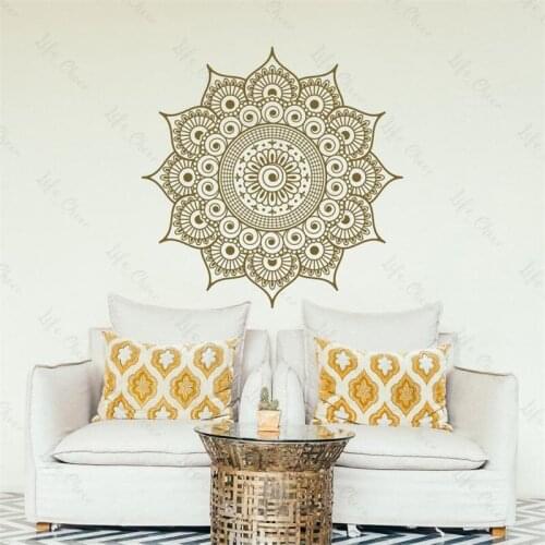 Mandala Flower New Design Meditation Field Decoration Yoga Wallpaper Boho Art Style Living Room Removable Vinyl Wallpaper
