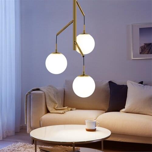 European Magic Bean Pendant Lights Living Room Hanging Lamp Restaurant Post Modern Bedroom Restaurant Glass Molecular Lamps