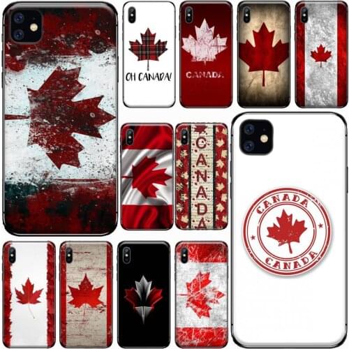 Canada Canadian Flag CA Banner Phone Case for iPhone 11 12 pro XS MAX 8 7 6 6S Plus X 5S SE 2020 XR Soft silicone