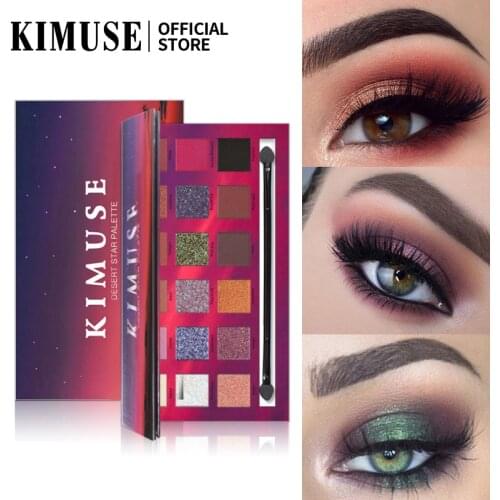 KIMUSE18 Colors Desert Star Eyeshadow Palette Shimmer Shadow Powder Maquillajes Para Mujer Eye Makeup Eyeshadow Private Label