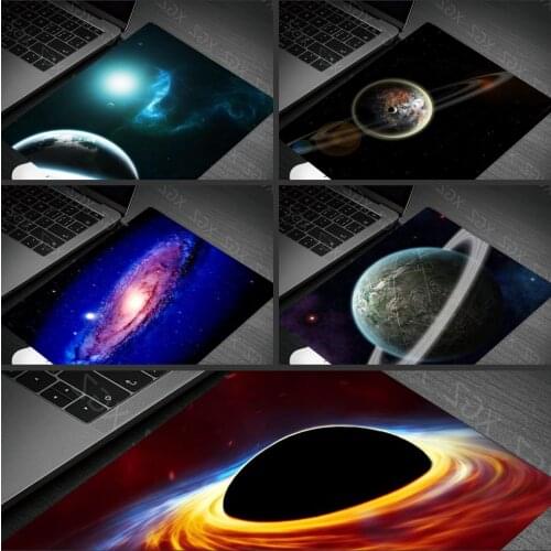 Yzuoan Hot Deals Space Planet Stars System Small Size Keyboard Non-Slip Mouse Pad PC Computer Mat Rubber 18x22cm Decorate Desk