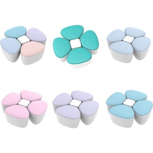 Baby Milk Powder Formula Dispenser Container Children Portable PP Case for Four-Trellis Storage Flower Shaped Sealed Feed Box