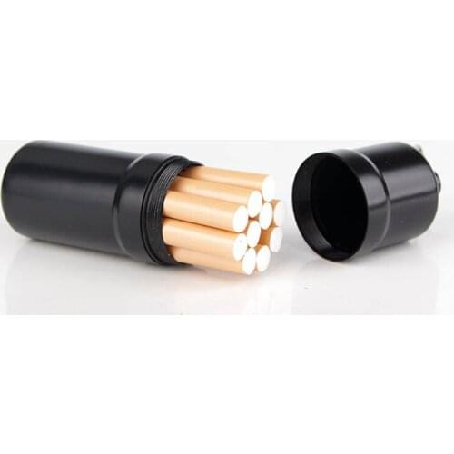 Metal Cigarette Case Windproof Flameless Tobacco Cigarettes in Packs Easy To Carry Outdoor Sealed Waterproof Cigarette Box