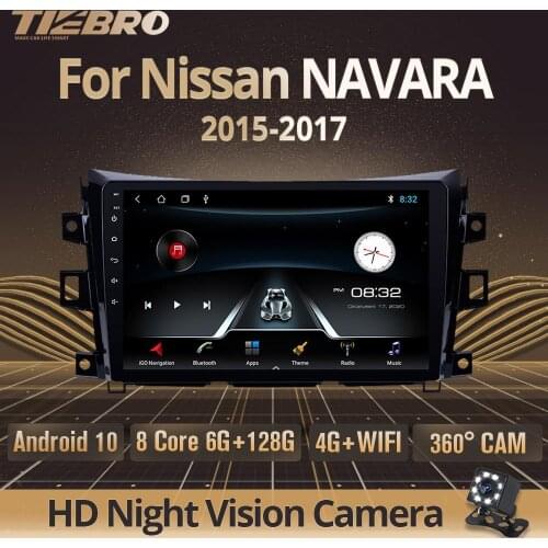 TIEBRO IPS 2DIN Android 9.0 Car Multimedia Radio For Nissan NAVARA Frontier NP300 2015-2017 GPS Navigation Auto Stereo 4G Player