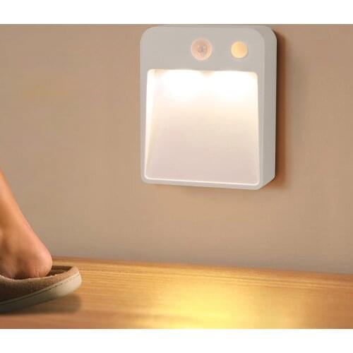 Under Bed Night light Hallway Stairs Light Motion Sensor Room decor led lamp indoor lighting Wall lamp Battery Or Micro USB Port