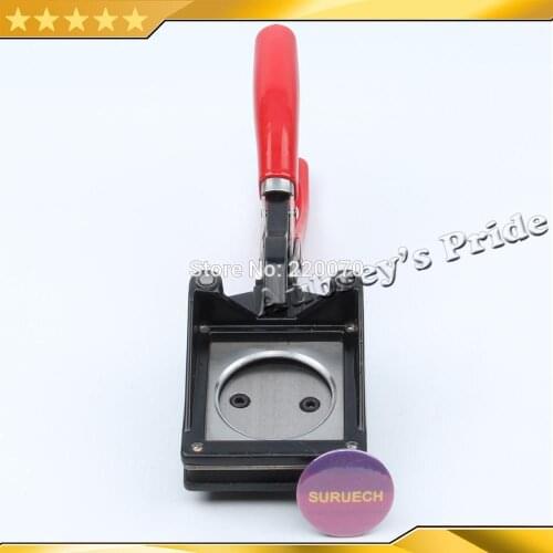 NEW Hand Held Manual Round 37mm 1-1/2" (Actual Cutting Size 48.5MM) Paper Graphic Punch Die Cutter for Pro Button Maker