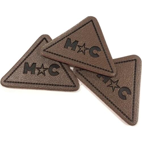 Very Cheaper High Quality Custom Design Brand Logo Leather Label Patch For Hat