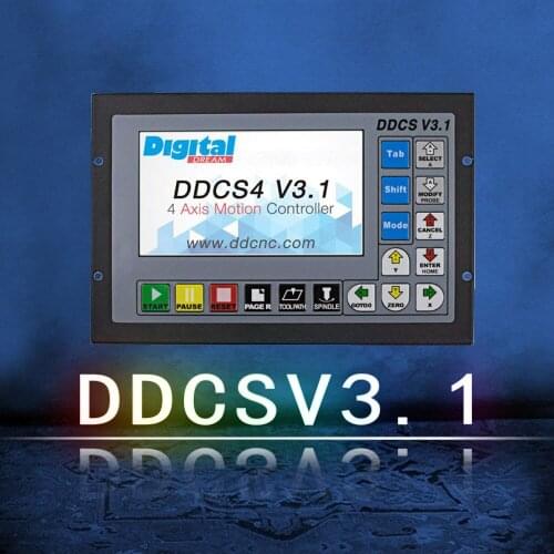DDCSV3.1 3/4 axis engraving machine controller CNC motion controller Mach3 offline motion controller USB interface