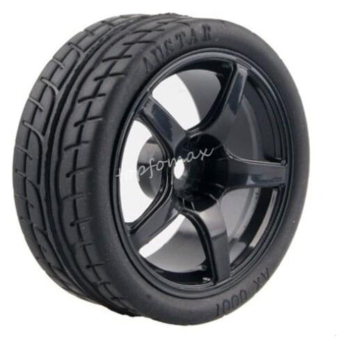 New 4PCS Rubber RC Racing Tires Car On Road Wheel Rim Fit For HSP HPI 901B ALL 1/10 HSP 94123/94122/94103/D4/D3