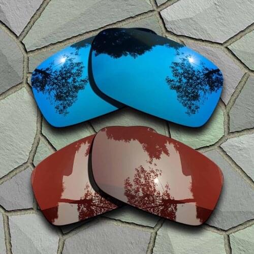 Sky Blue&Bronze Brown Sunglasses Polarized Replacement Lenses for Oakley Crankcase