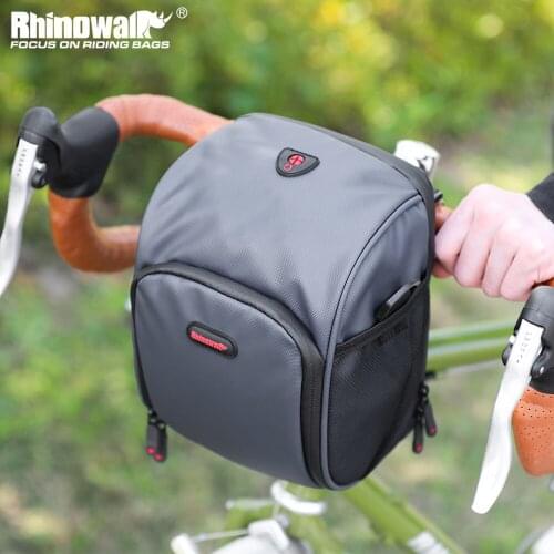 Rhinowalj Bike Bag Multifunction Cycling Handlebar Bag Big Capacity MTB Road Bike Accessorie Commuter Travel Bag With Raincover
