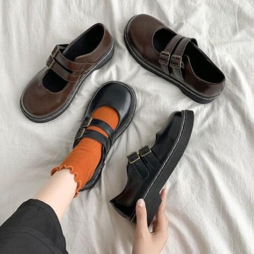 Thick Bottom Platform Shoes Woman Oxfords Women Shoes Loafers Female Flats Ladies Shoes vintage lolita shoes zapatos mujer 2021