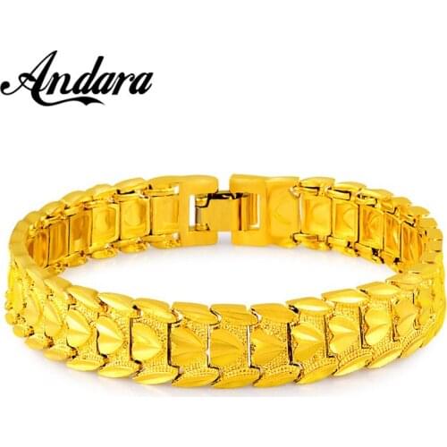 Brand Vintage Heart Chain Link Bracelet Women Men Gold Color Retro Heart Jewelry,Punk Cute Gold Chain Best Gift JP098