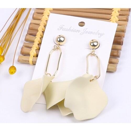 Earrings 2020 boho style simple hanging women simple fashion trendy jewelry fashion pendientes dangle earrings korean fashio