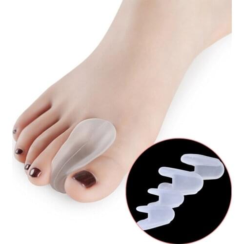 1 Pair 2 Sizes Toe Stretchers Gel Silicone Toe Separators Corrector Toe Buddy Orthotics Bunion Separators
