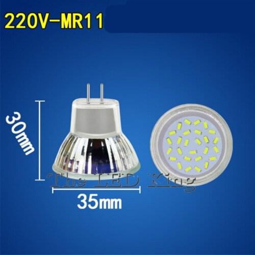 100pcs Super Bright 3w 7w mr11 led SMD3014 26LEDS 220V LED Light Bulbs &High Power Mr 16 LED Spotlights Lamps White/Warm White