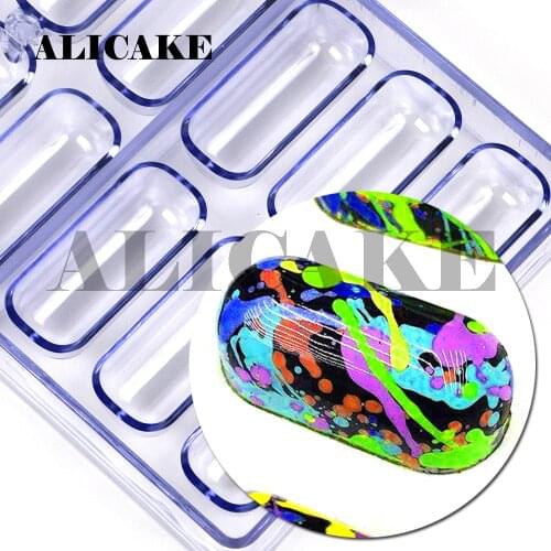 18 Cavity 3D Polycarbonate Chocolate Moulds Capsule Baking Mold Cake Form Candy Pastry Chocolate Bar Molds Plastic Bakery Tools
