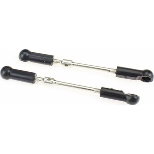 2PCS Aluminum Steering Linkage Servo Link Pull Rod Turnbuckle Set Compatible with WLtoys 104001 1/10 RC Car Buggy Truck