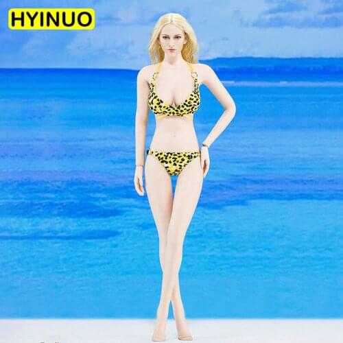 4 Colors 1/6 Scale ATX020 Sexy Female Swimsuit Women Bikini Girl Clothes Clothing Set For 12" Action Figure Female Body