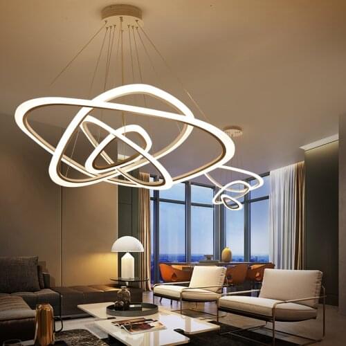 Acrylic Ceiling Chandeliers For Living Room Decoration Indoor Pendant Ceiling Lamps Modern Luxury Home Hanging Light Fixture