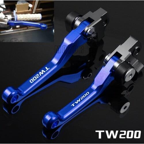 For Yamaha TW200 TW 200 2000-2017 2016 2015 CNC Aluminum Motorcycle Dirtbike Dirt Pit Bike Motocross Pivot Brake Clutch Levers