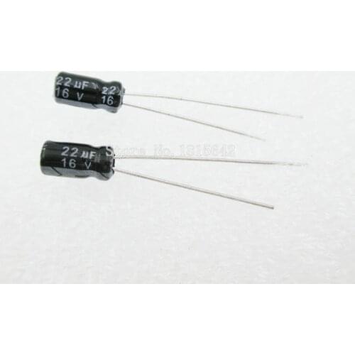 20PCS/LOT 22uF 16V Aluminum electrolytic capacitor 16v 22uf 4*5 Electrolytic capacitor