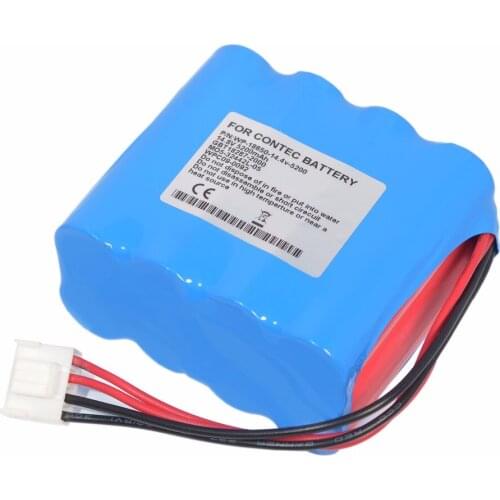 For Contec ECG1201 ECG1201G WP-18650 WP-18650-14.4-5200 WPC09-0092 M05-32442L-05 Battery ( High Quality Imported Battery Cells )