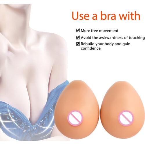 Silicone Breast Form Fake Boobs for Crossdresser Pair Disguised False Breast Chest Shemale Cosplay Transvestite Mastectomy