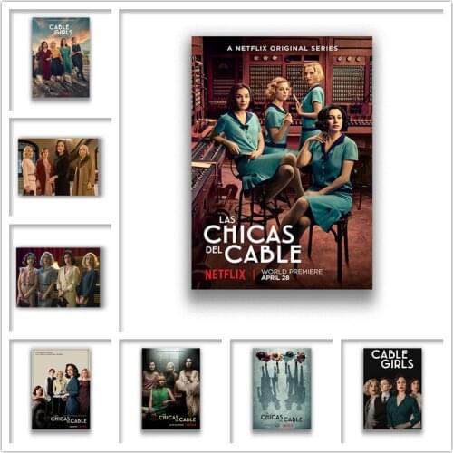 Cable Girls White Coated Paper Prints Clear Image Livingroom Bedroom Bar Home Art Brand