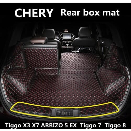 For CHERY Tiggo X3 X7 ARRIZO 5 EX Tiggo 7 Tiggo 8 Rear box mat Interior Protection Mat Car trunk trunk box mat