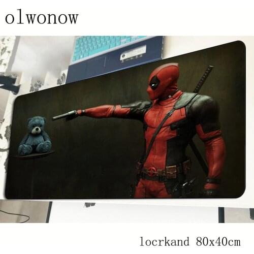 Deadpool mouse pad 80x40cm 3d mousepads best gaming mousepad gamer Mass pattern Fashion mouse pads keyboard pc pad