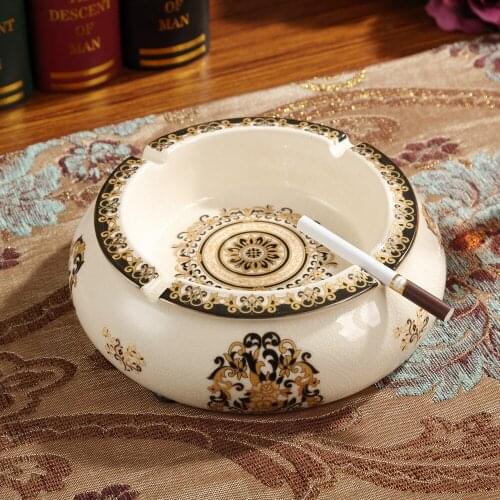 European style creative ceramic ashtray, home crafts ornaments, KTV Club ashtray gifts